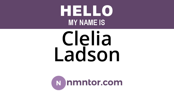 Clelia Ladson