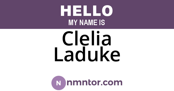 Clelia Laduke