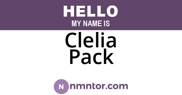 Clelia Pack