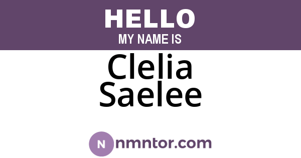 Clelia Saelee
