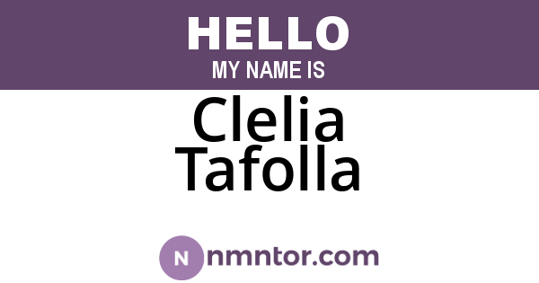 Clelia Tafolla