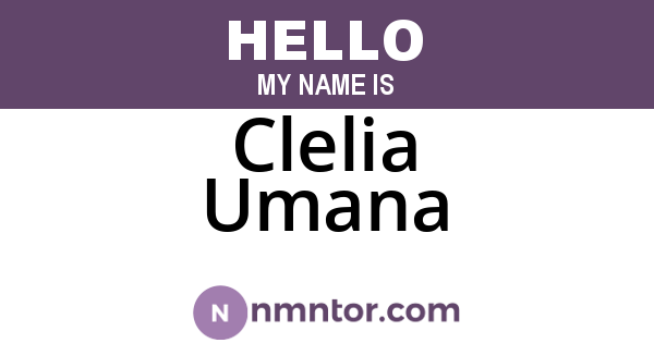 Clelia Umana
