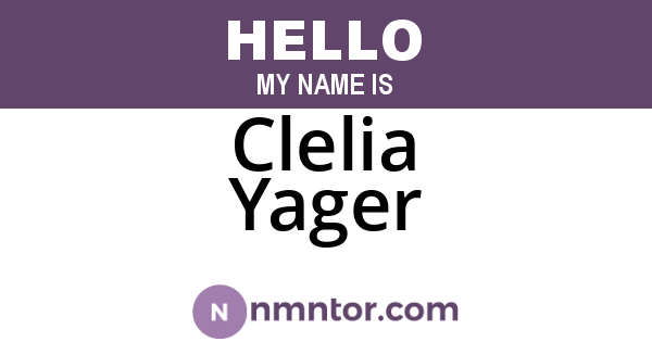Clelia Yager