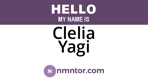 Clelia Yagi