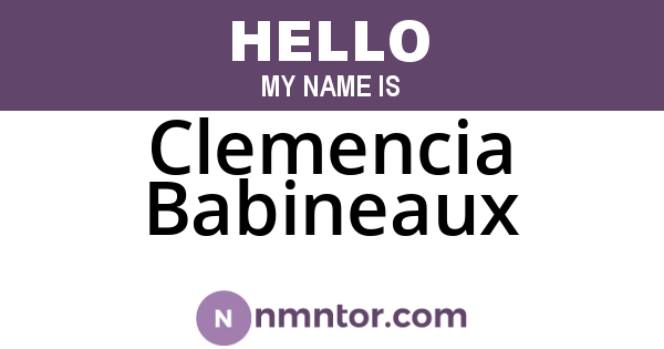 Clemencia Babineaux