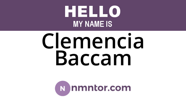 Clemencia Baccam