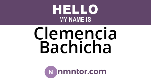 Clemencia Bachicha
