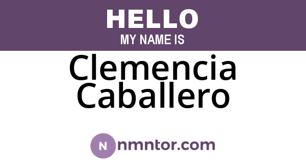 Clemencia Caballero