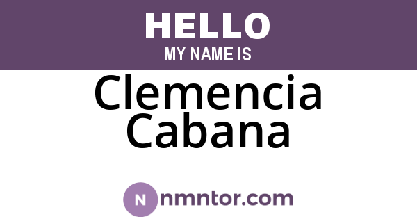 Clemencia Cabana