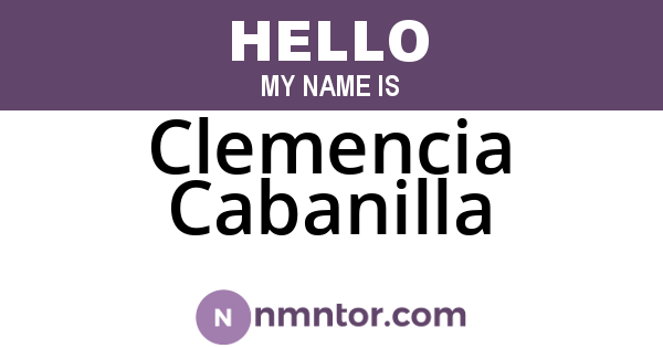 Clemencia Cabanilla