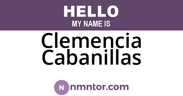 Clemencia Cabanillas