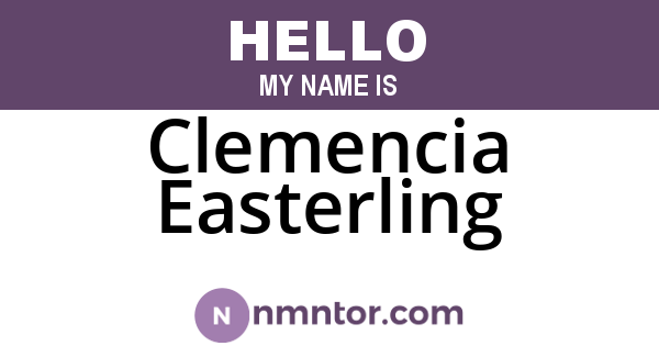 Clemencia Easterling
