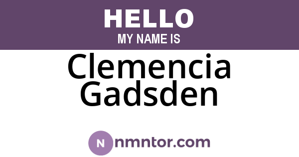 Clemencia Gadsden