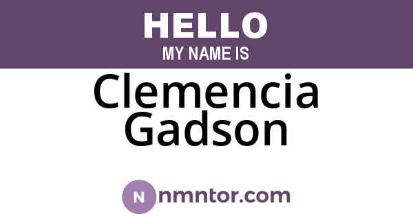 Clemencia Gadson