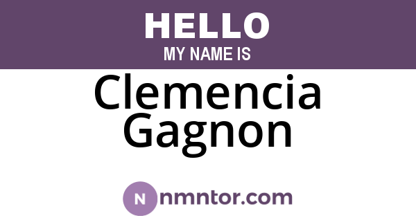 Clemencia Gagnon