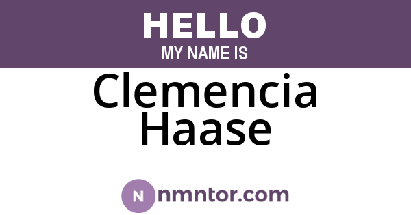 Clemencia Haase