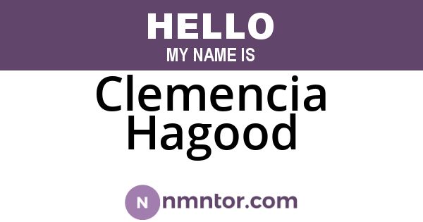 Clemencia Hagood