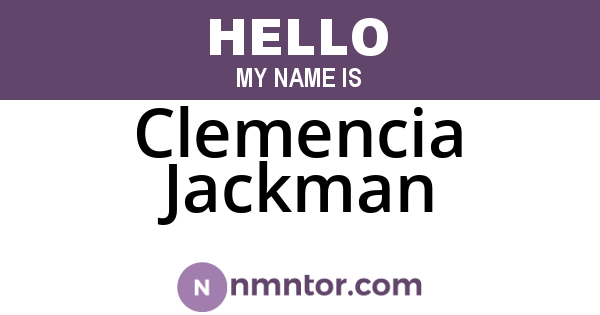 Clemencia Jackman