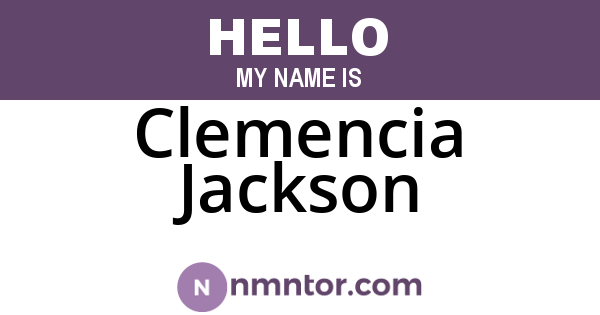 Clemencia Jackson