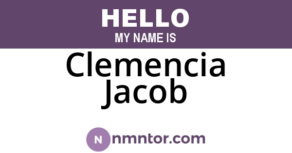 Clemencia Jacob