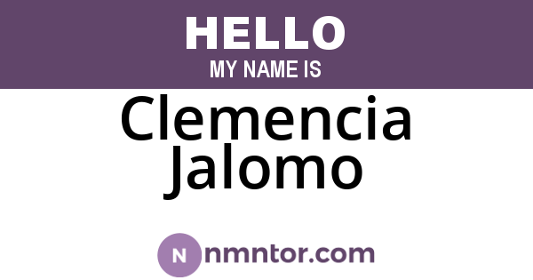 Clemencia Jalomo