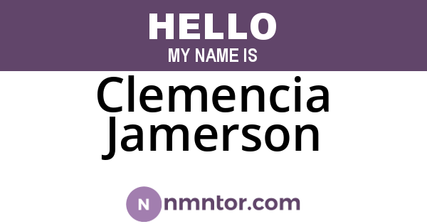 Clemencia Jamerson