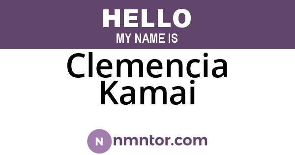 Clemencia Kamai