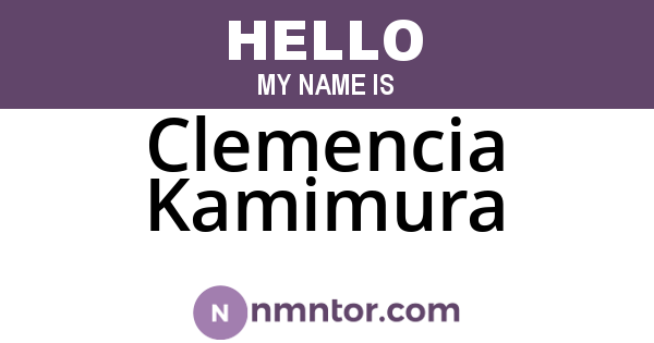 Clemencia Kamimura