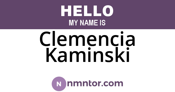 Clemencia Kaminski