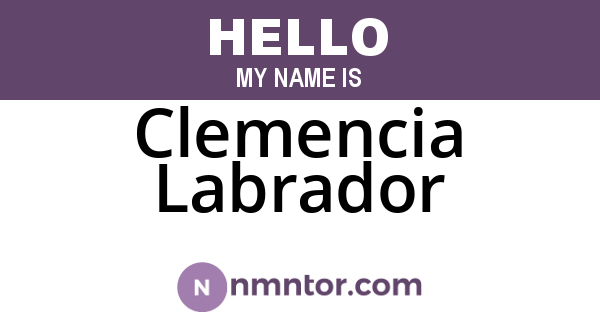 Clemencia Labrador