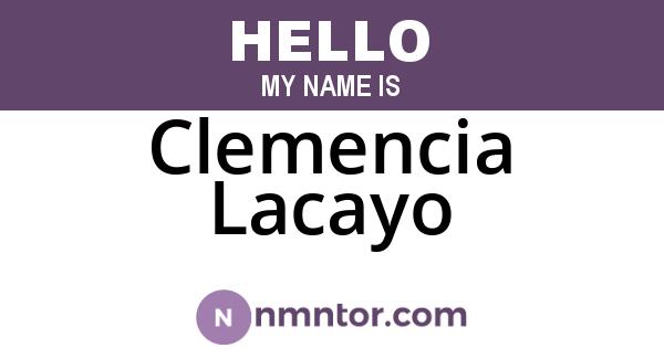Clemencia Lacayo