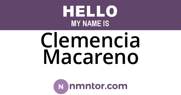 Clemencia Macareno