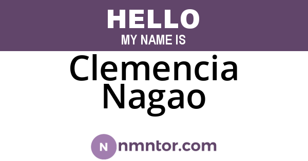Clemencia Nagao