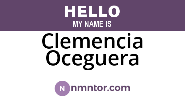 Clemencia Oceguera