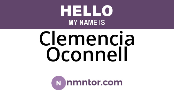 Clemencia Oconnell
