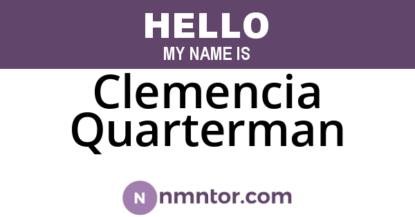 Clemencia Quarterman