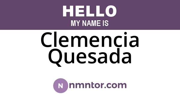 Clemencia Quesada
