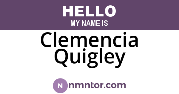 Clemencia Quigley