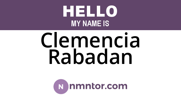 Clemencia Rabadan
