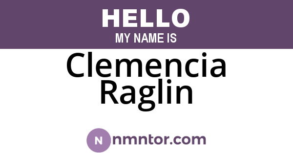 Clemencia Raglin