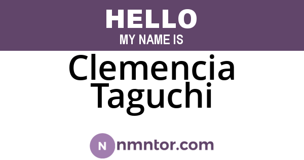 Clemencia Taguchi
