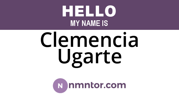 Clemencia Ugarte