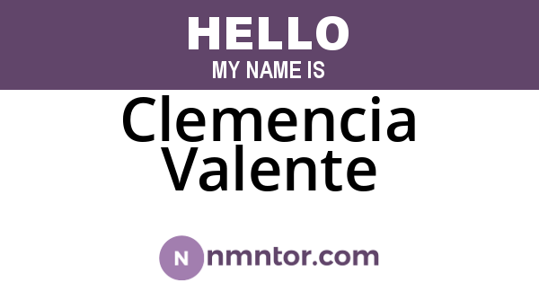 Clemencia Valente