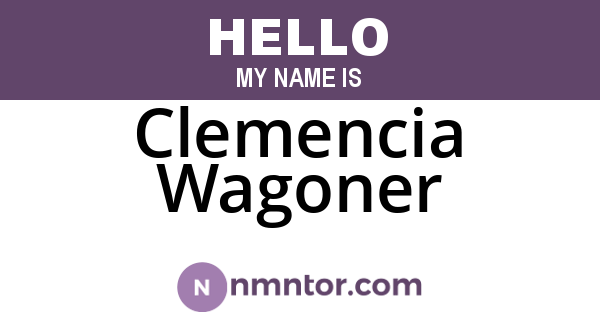 Clemencia Wagoner