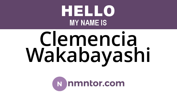 Clemencia Wakabayashi