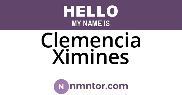 Clemencia Ximines