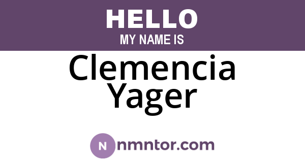 Clemencia Yager