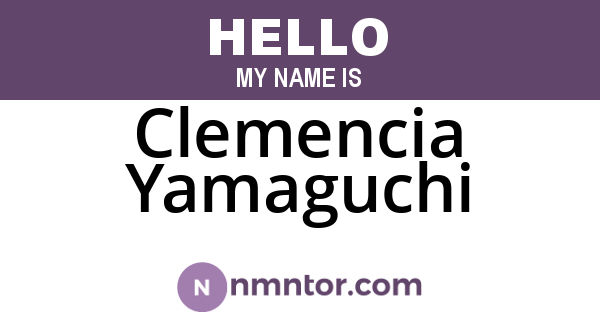 Clemencia Yamaguchi