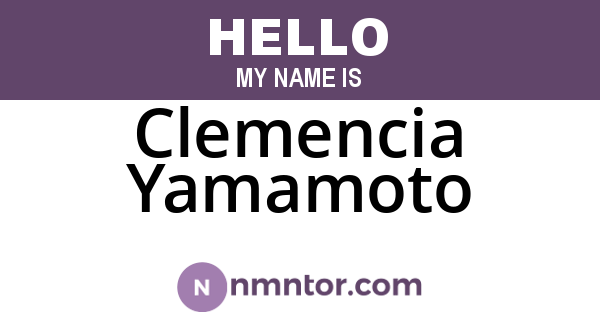 Clemencia Yamamoto