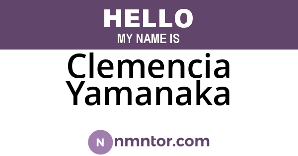 Clemencia Yamanaka